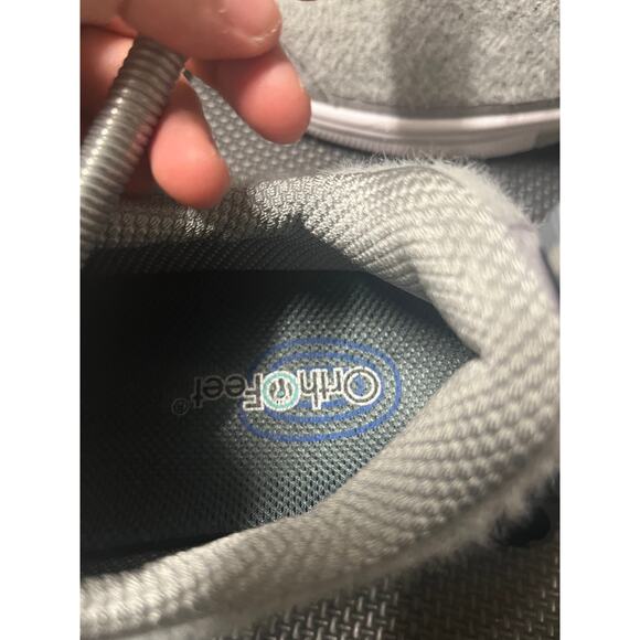 Orthofeet Shoes Womens 9.5 Wide Gray White Shoes Sneaker Walking Comfort 989 - Picture 7 of 8